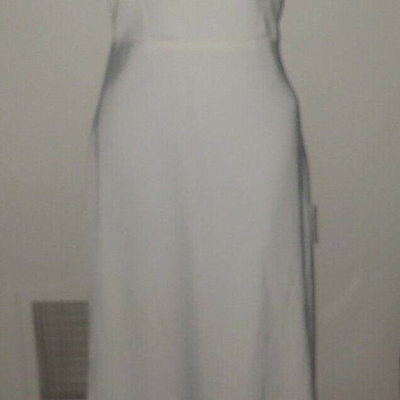NWT LULU'S Eternal Promise Ivory Satin Cowl Back Sleeveless Wedding Dress - Picture 7 of 9